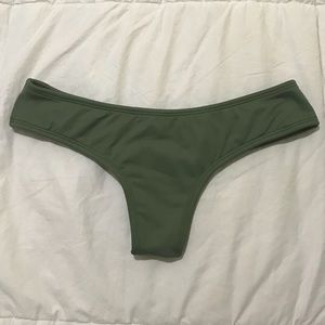MIDORI BIKINIS Whale Tale Bottom in Olive